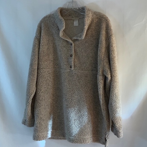 101 10/$50🏄🏻‍♀️ L.L. Bean Tan Fleece Jacket - Picture 7 of 15